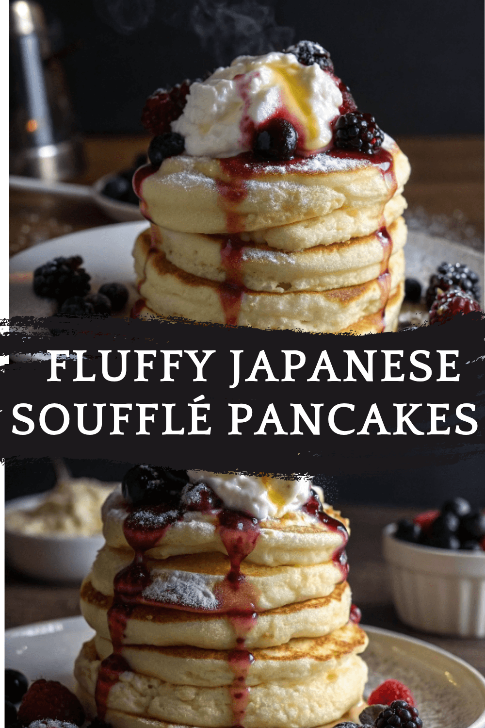 Fluffy Japanese Soufflé Pancakes – Tall, Jiggly & Sweetly Cloud-Like