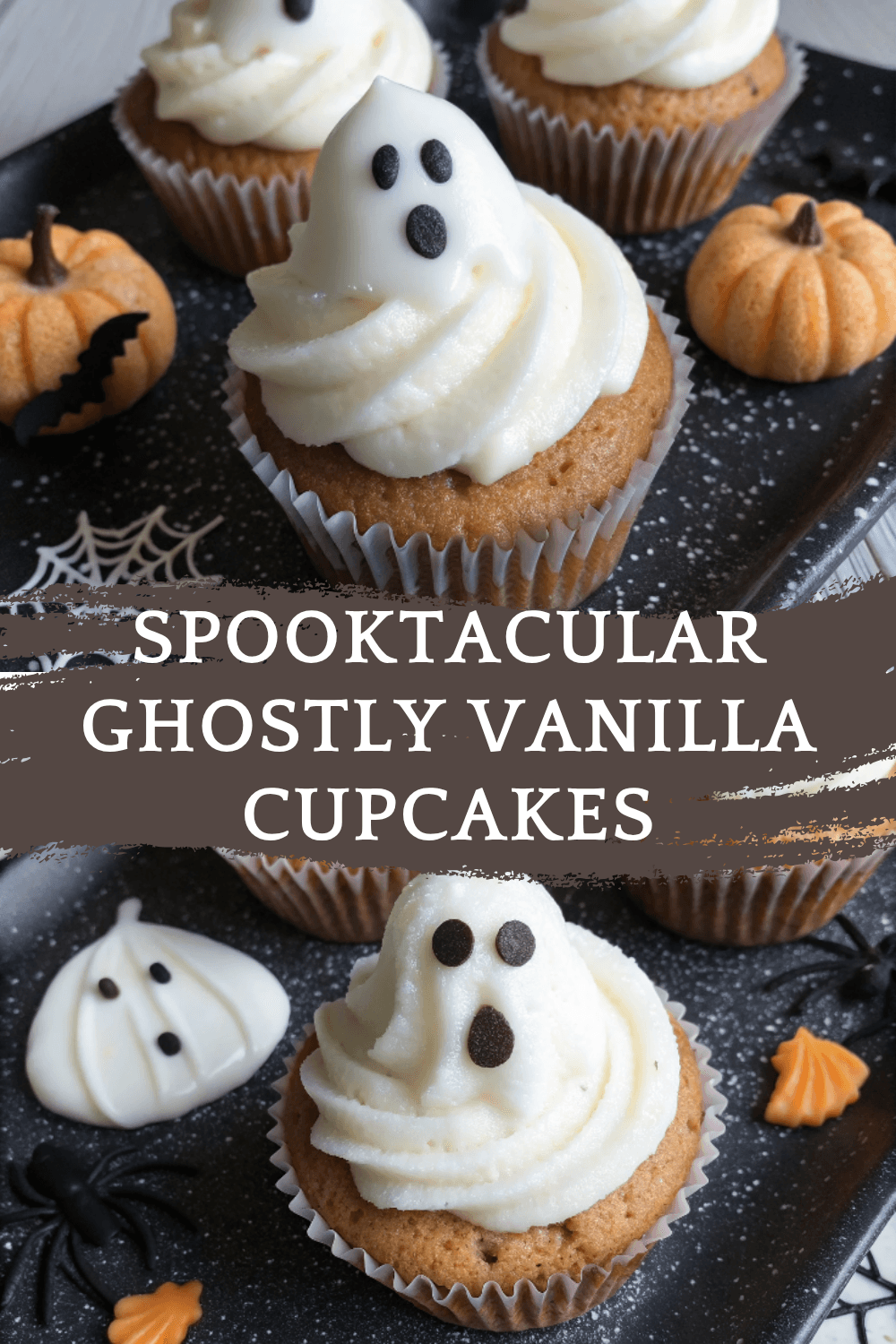 Spooktacular Ghostly Vanilla Cupcakes for Your Halloween Bash!