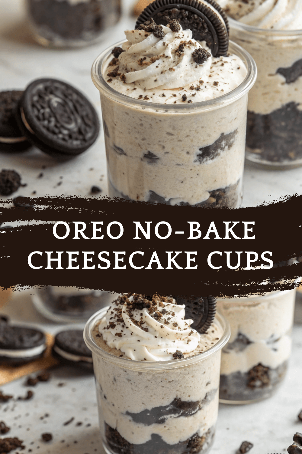 Oreo No-Bake Cheesecake Cups – Creamy, Crunchy, and Ready in Minutes!