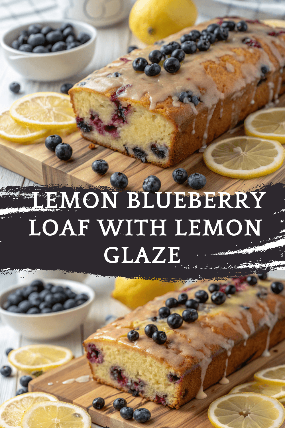Lemon Blueberry Loaf with Lemon Glaze – Bright, Buttery & Bursting with Flavor