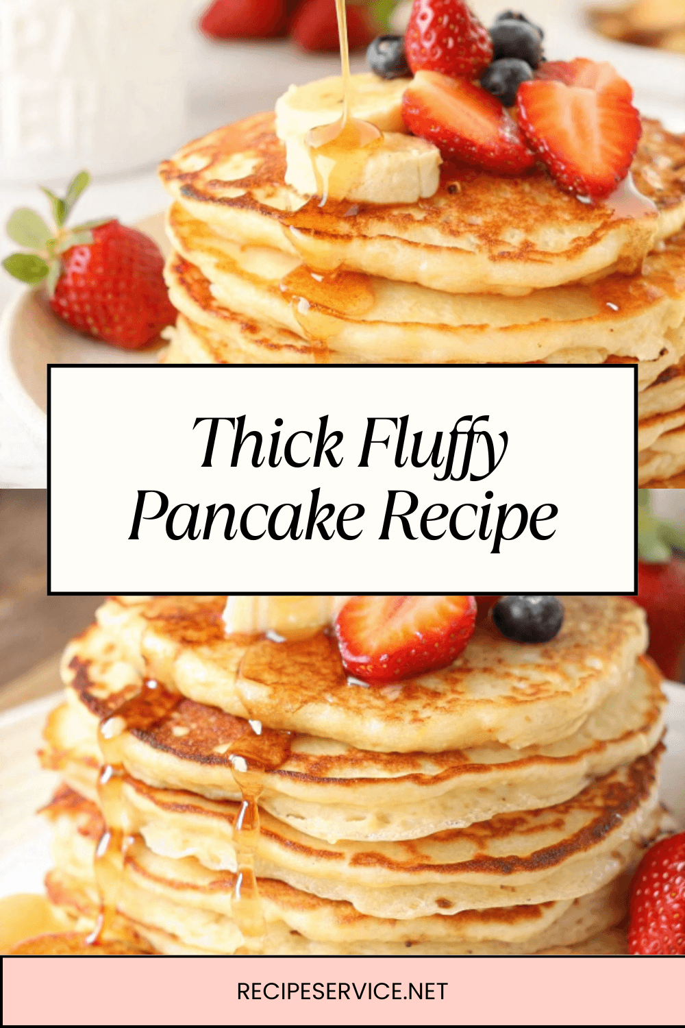 Thick Fluffy Pancake Recipe – Extra Soft, Tall & Irresistible