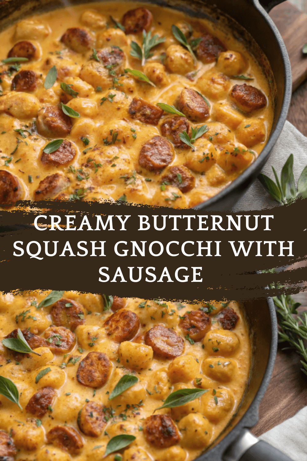 Creamy Butternut Squash Gnocchi with Sausage | Cozy Fall Comfort in a Bowl