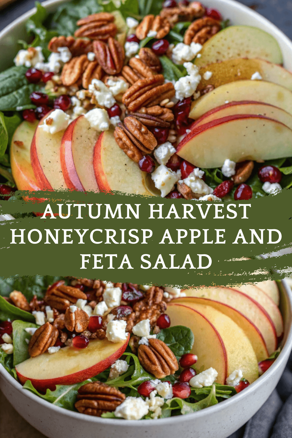Autumn Harvest Honeycrisp Apple and Feta Salad | Crisp, Sweet & Savory