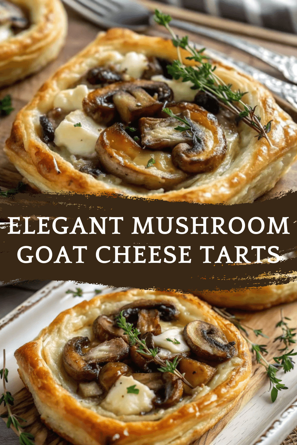 Elegant Mushroom Goat Cheese Tarts – A Savory, Flaky Appetizer