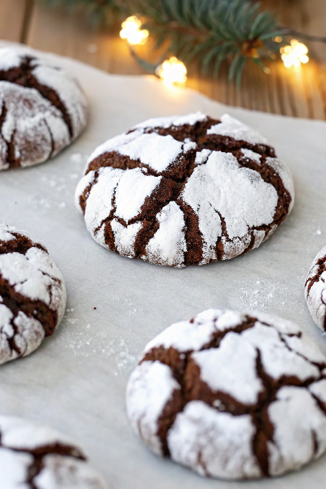 Chocolate Crinkle Cookies – Ultra Fudgy, Snowy & Classic