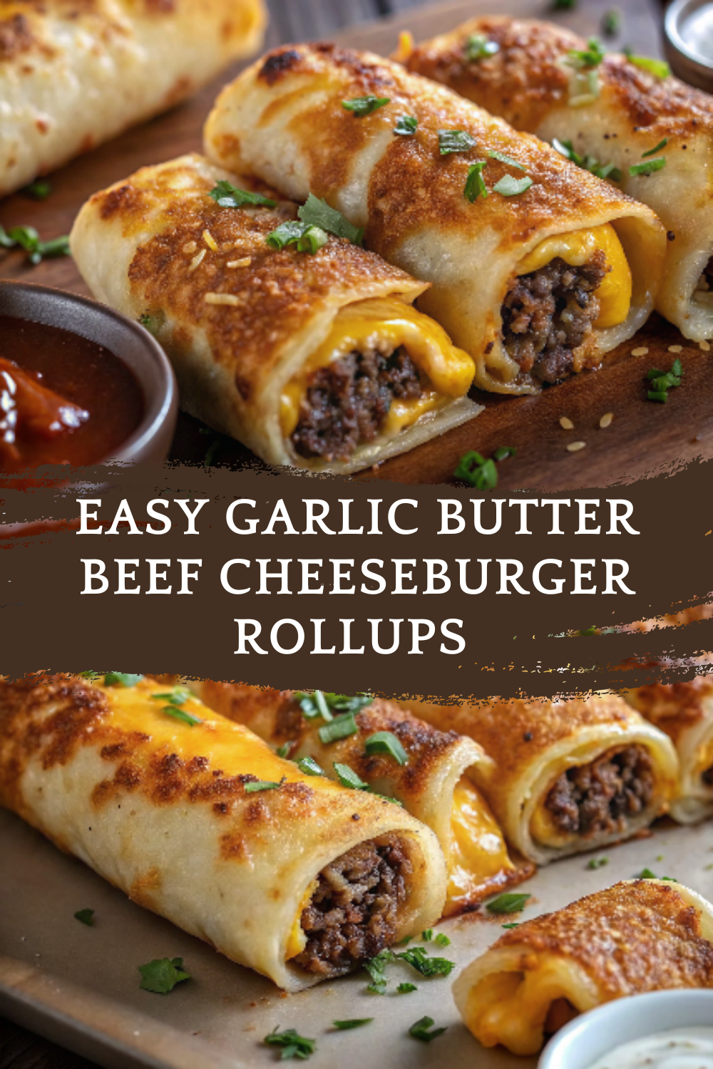Easy Garlic Butter Beef Cheeseburger Rollups – The Ultimate Cheesy, Savory, Family-Friendly Dinner
