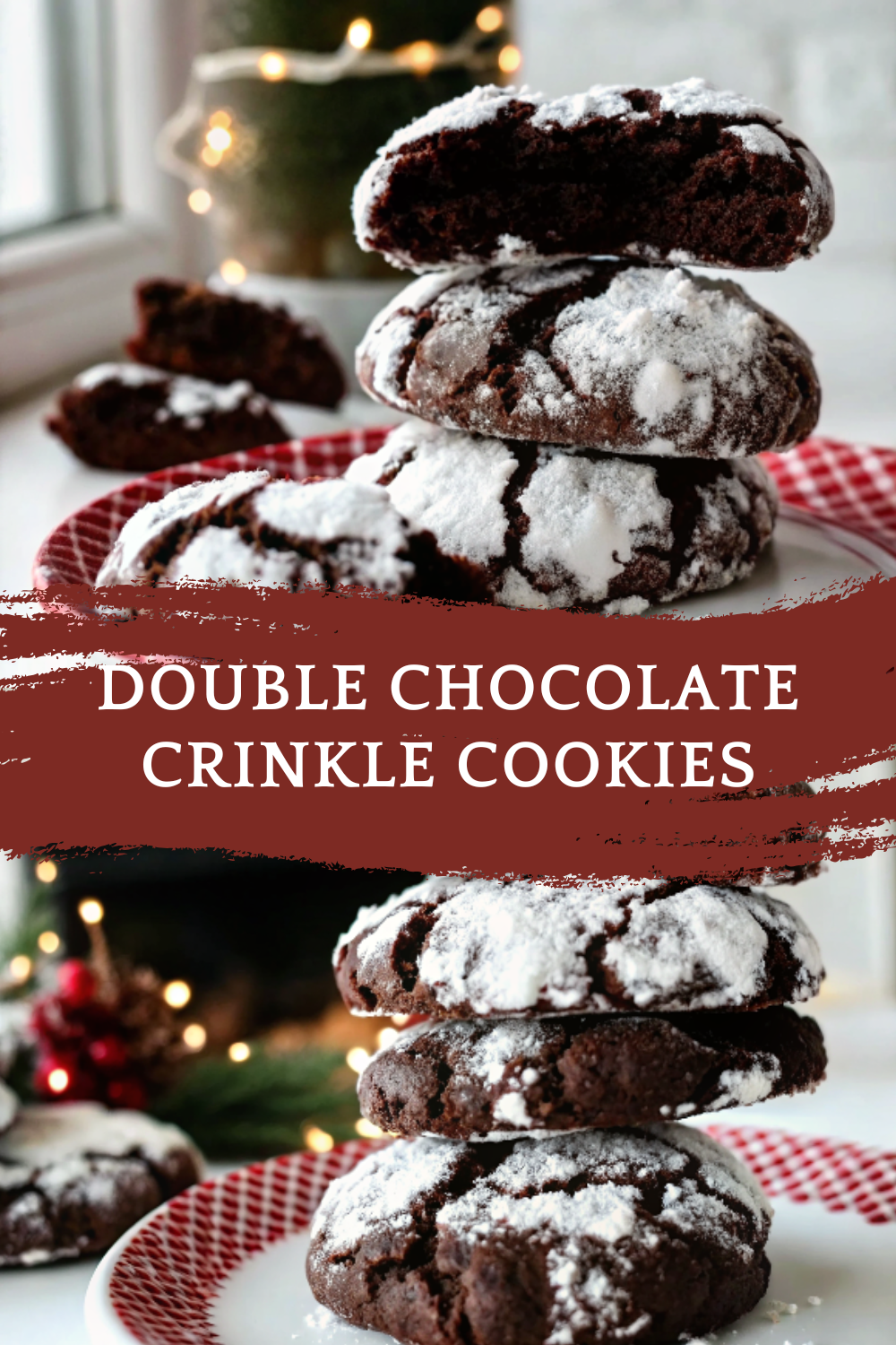 Double Chocolate Crinkle Cookies  Rich, Fudgy & Perfectly Crackled