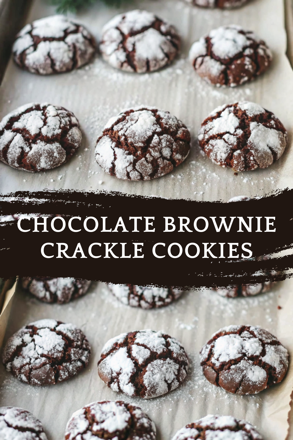 Chocolate Brownie Crackle Cookies – Soft, Fudgy & Perfectly Crinkled
