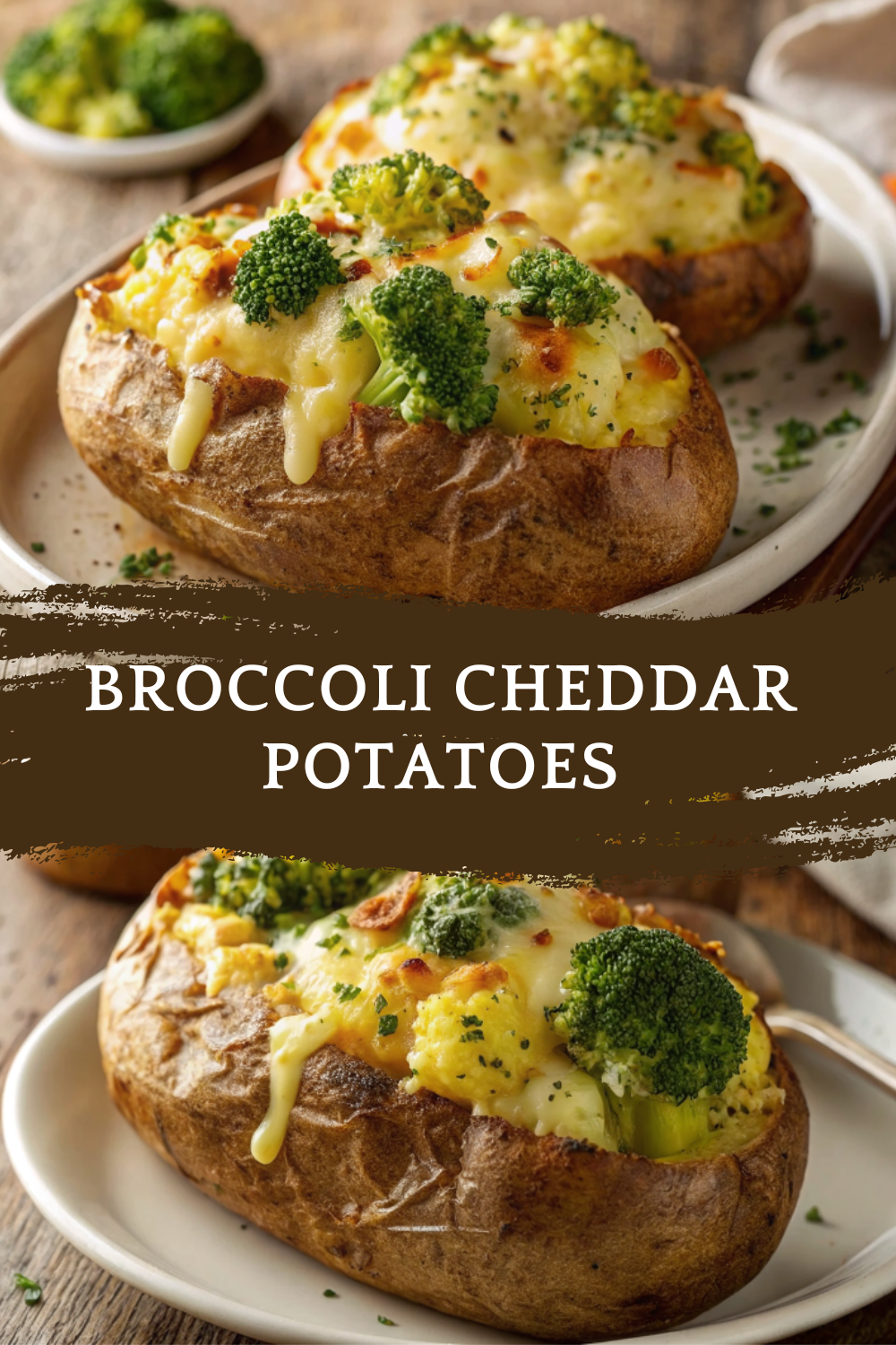 Broccoli Cheddar Potatoes – Creamy, Cheesy & Comforting Loaded Baked Potatoes!