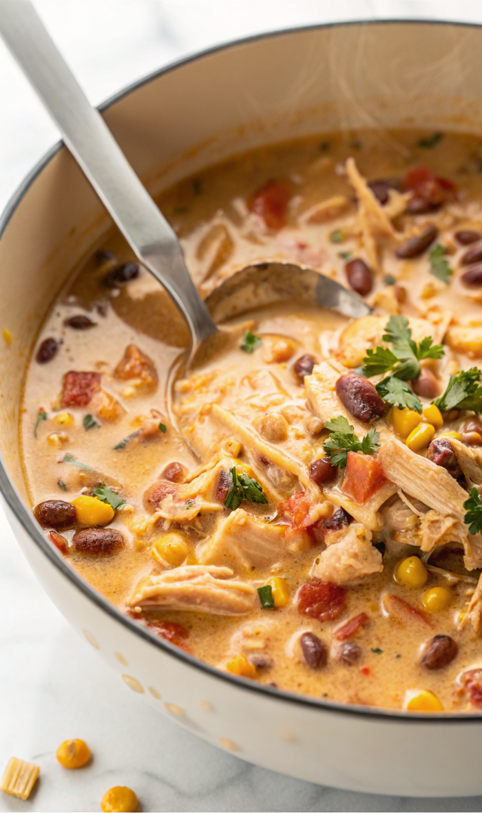 Easy Chicken Taco Soup – Hearty One-Pot Mexican-Inspired Soup for a Quick Family Dinner