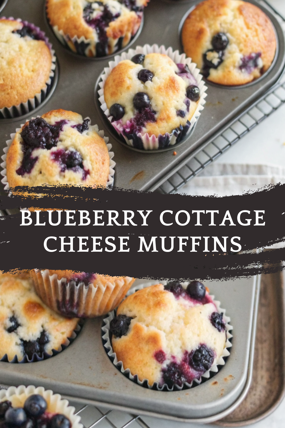 Blueberry Cottage Cheese Muffins