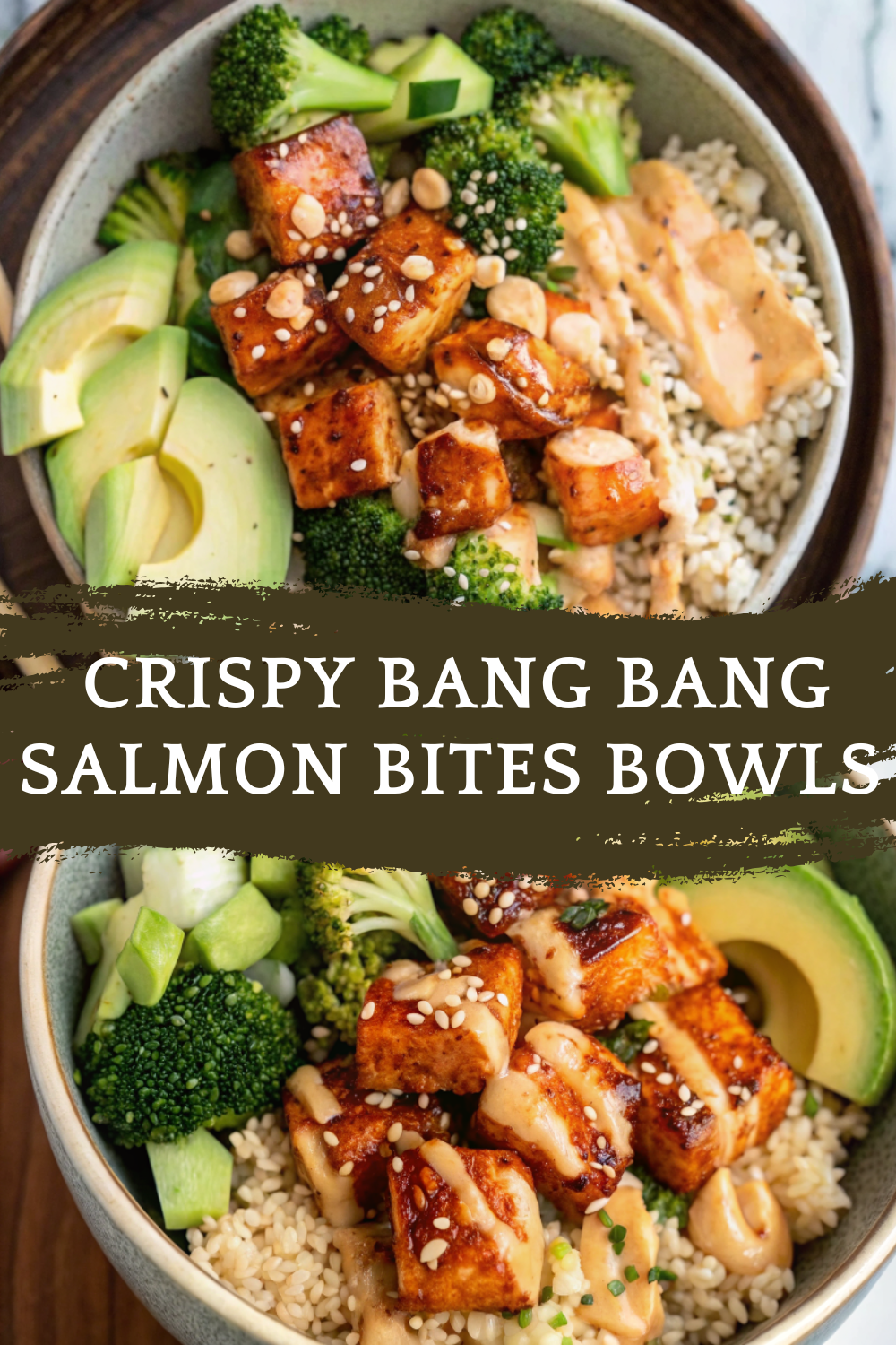 Crispy Bang Bang Salmon Bites Bowls – A Bold, Crunchy, Protein-Packed Bowl with Creamy Bang Bang Sauce and Fresh Veggies