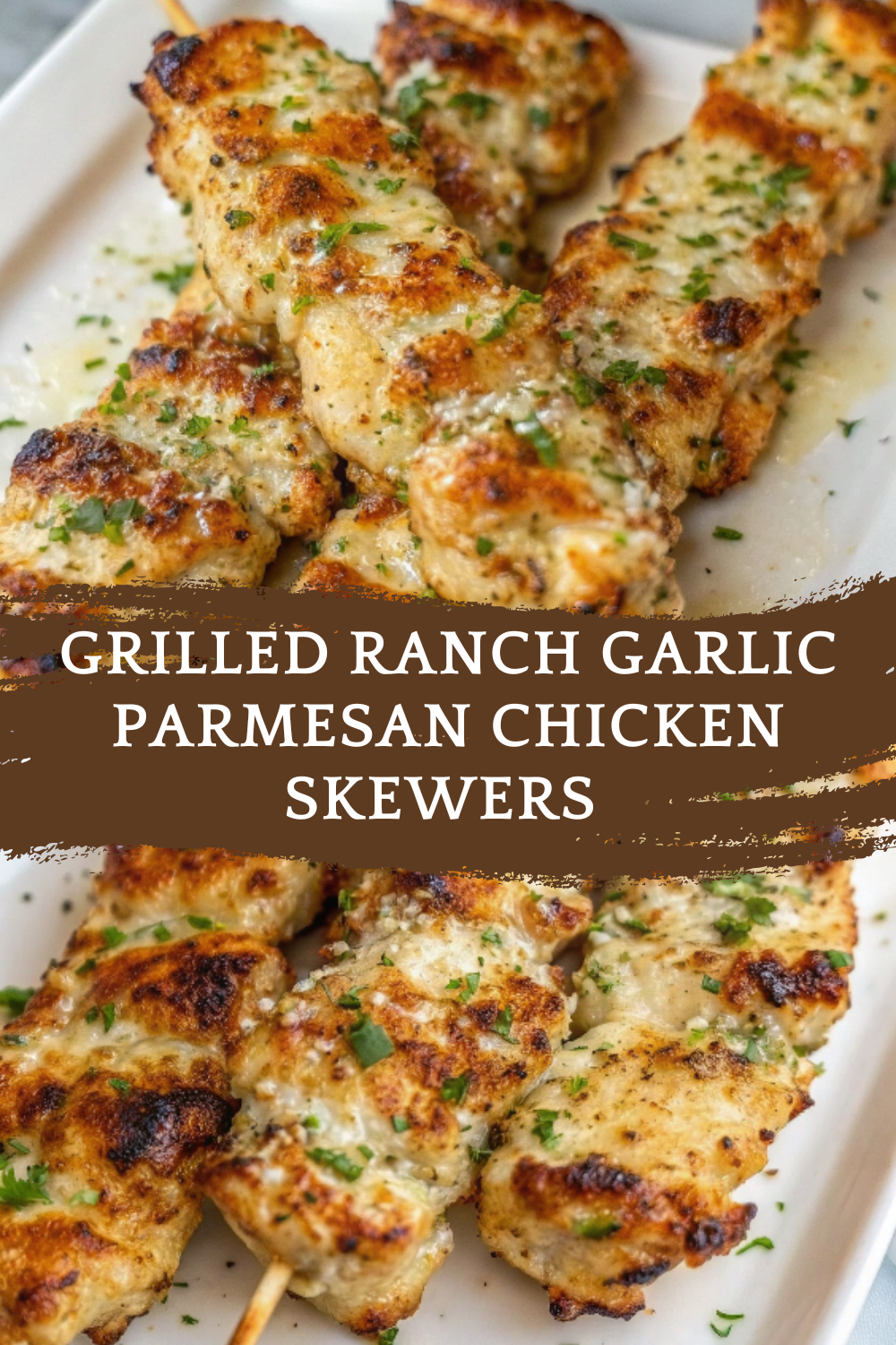 Grilled Ranch Garlic Parmesan Chicken Skewers – A Flavor Explosion!