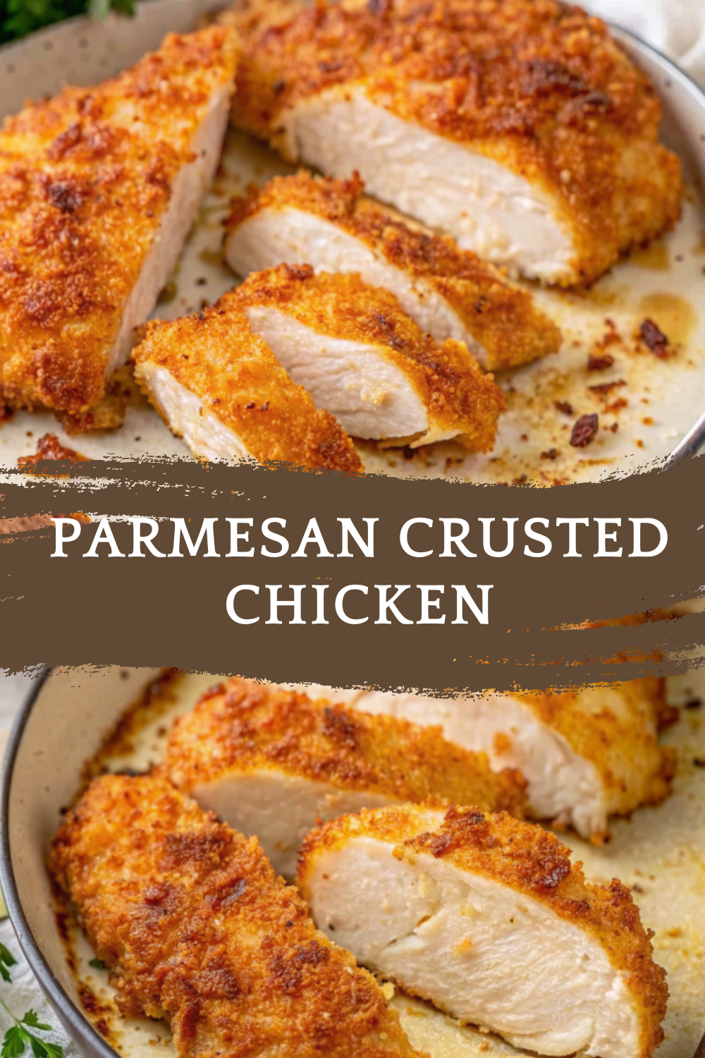 Parmesan Crusted Chicken – Crispy, Golden, Oven-Baked Chicken with a Savory Parmesan Herb Crust