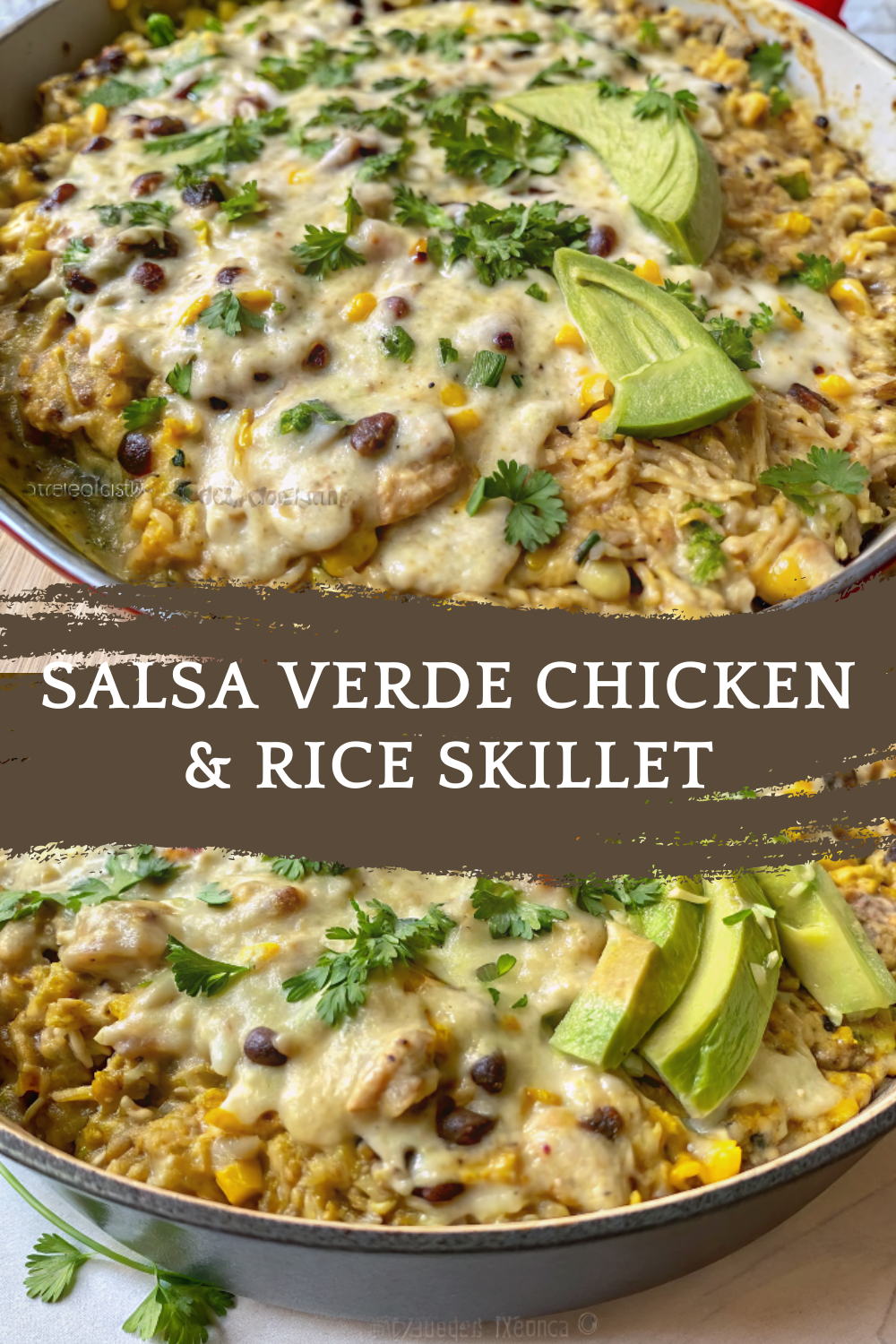Salsa Verde Chicken & Rice Skillet – Creamy, Zesty, and Perfectly Balanced