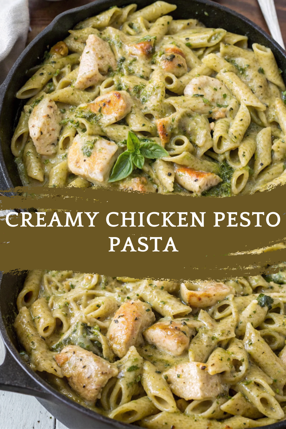 Creamy Chicken Pesto Pasta – Ultra-Comforting, Cheesy & Family-Favorite