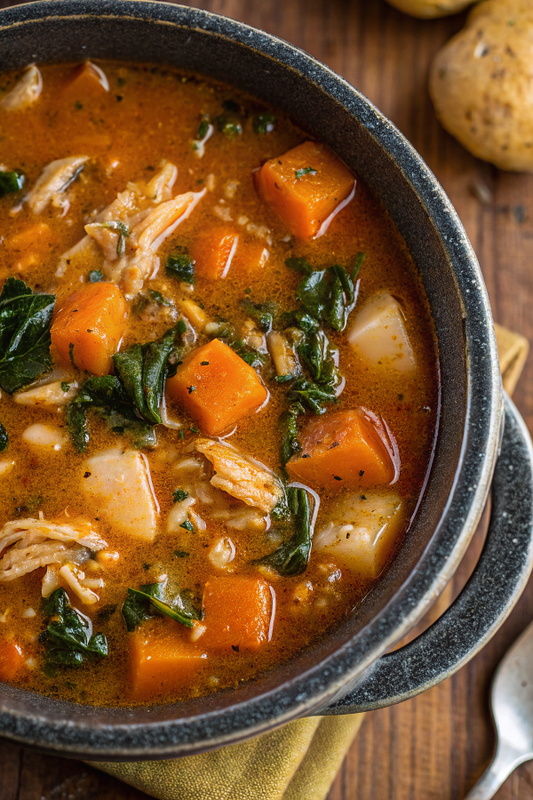 Italian Chicken and Autumn Veggie Soup – Warm, Rustic & Hearty