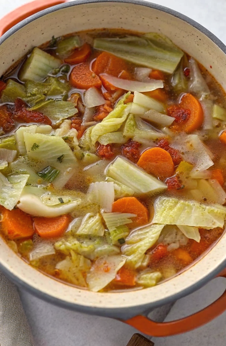 Weight Loss Cabbage Soup – Low-Calorie, Filling and Perfect for Clean Eating