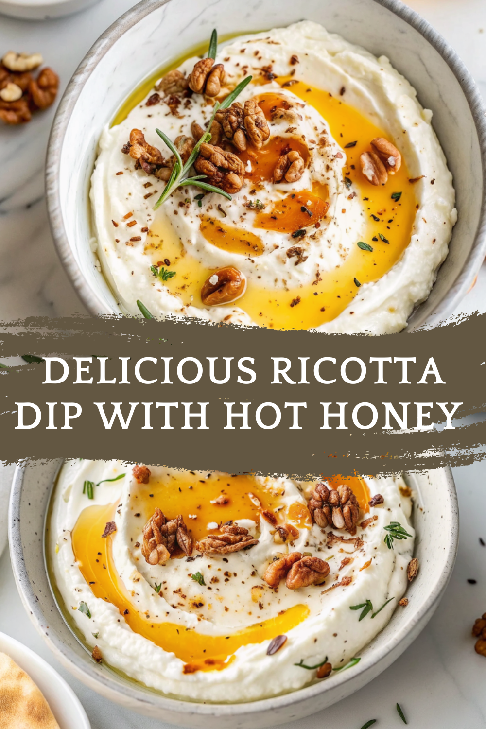 Delicious Ricotta Dip with Hot Honey – Creamy, Sweet-Heat & Effortlessly Elegant