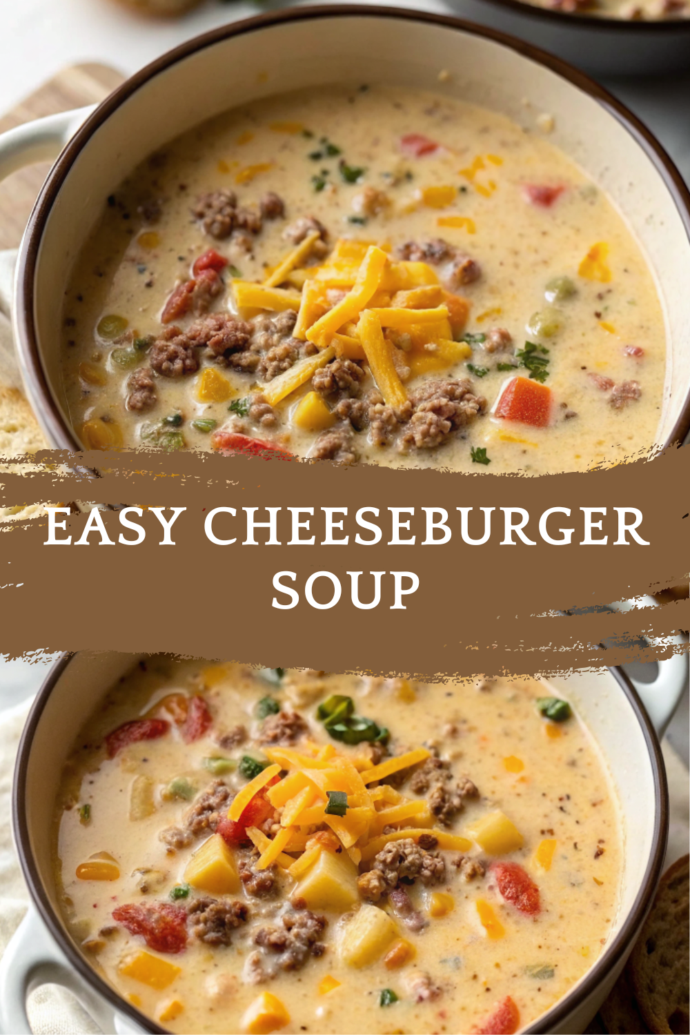 Easy Cheeseburger Soup – Creamy, Hearty & Family-Favorite Comfort Food