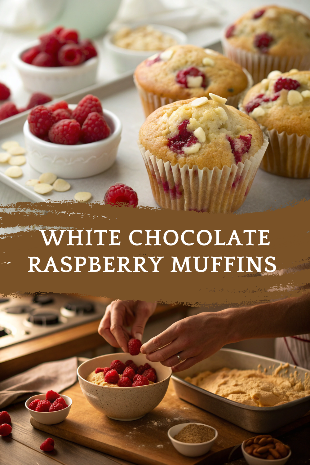White Chocolate Raspberry Muffins – Soft, Bakery-Style, and Bursting with Flavor