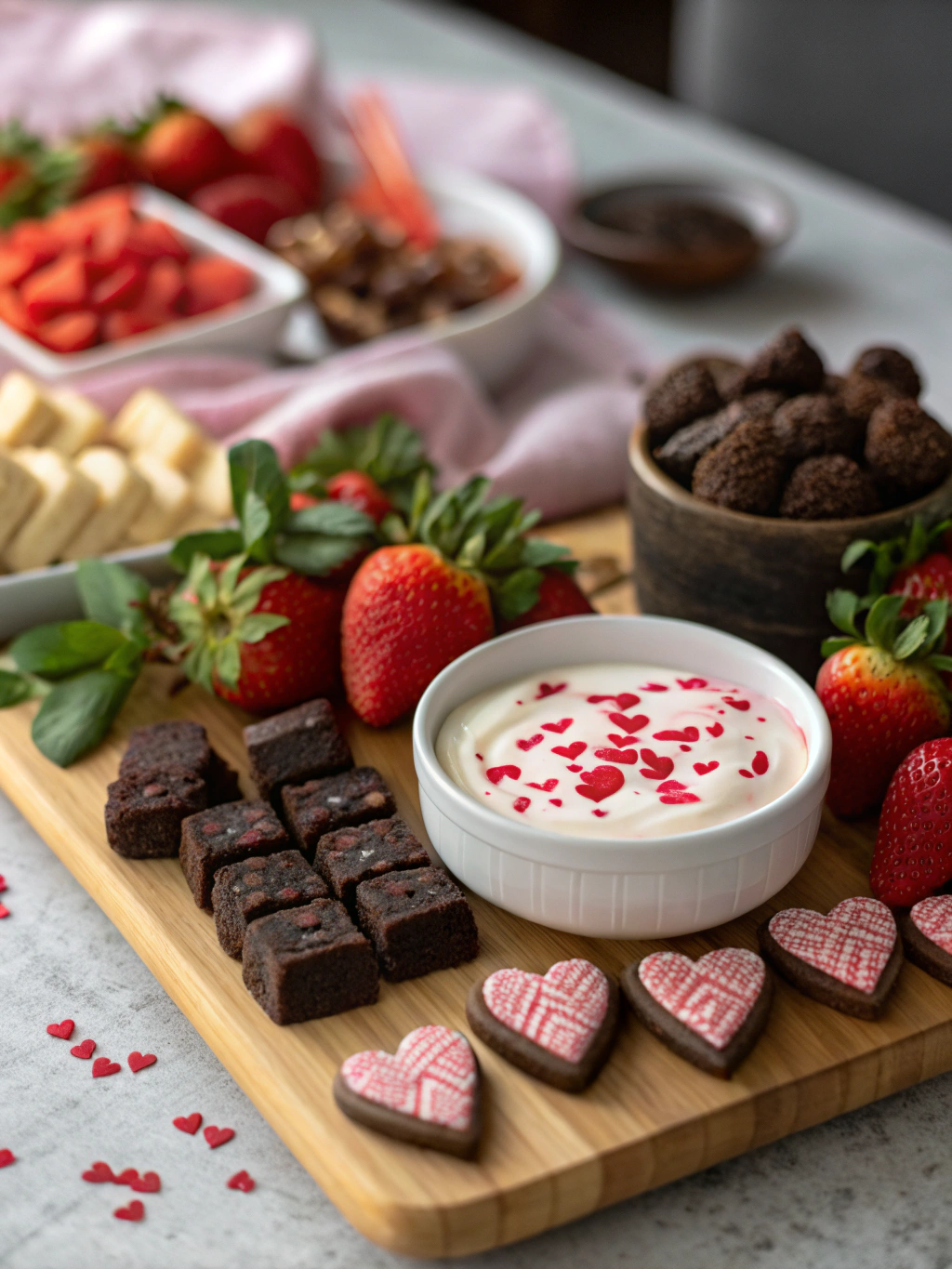 Valentine’s Day Dessert Board – Elegant, Light, and Perfect for Sharing