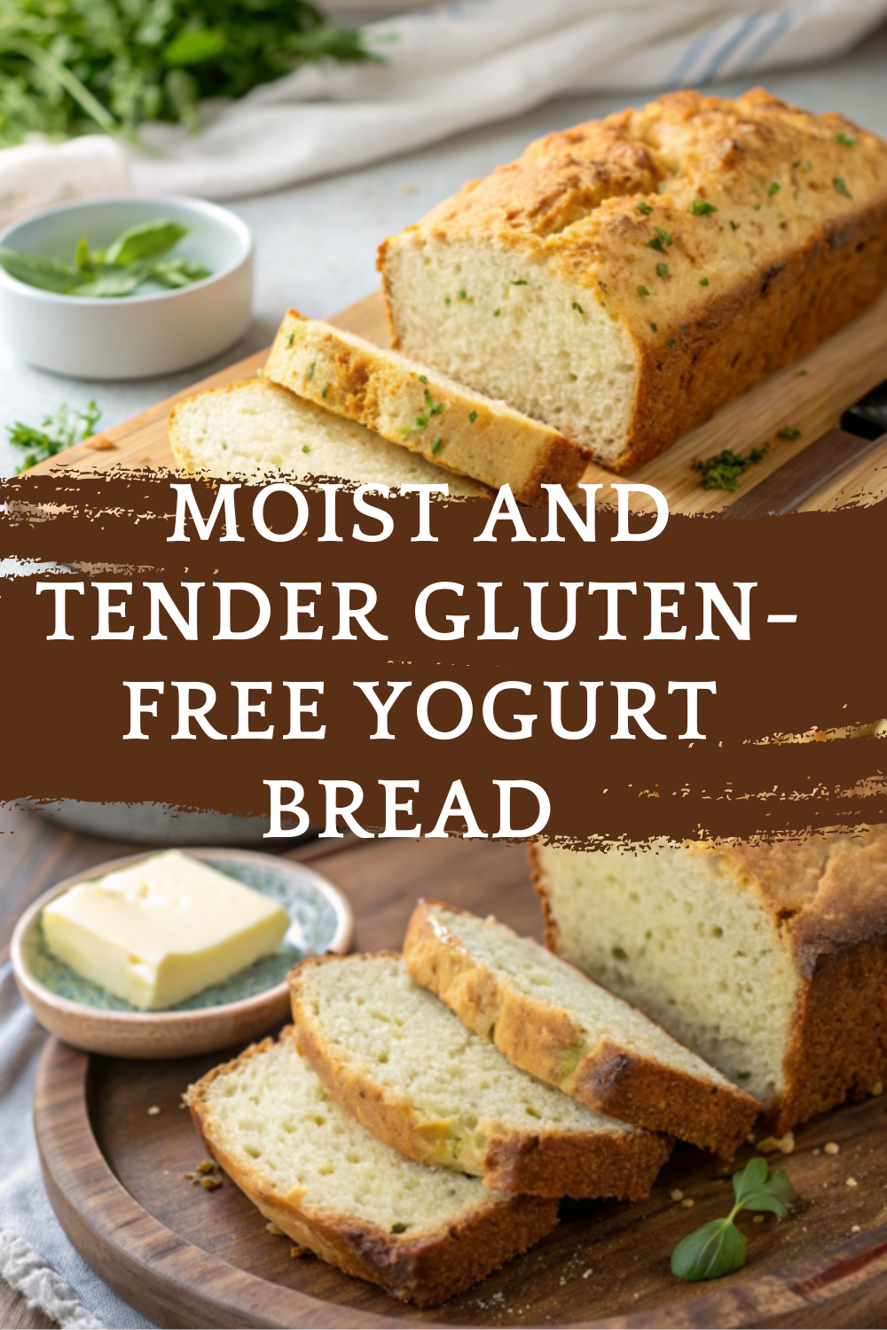 Moist and Tender Gluten-Free Yogurt Bread with Zero Carb Option